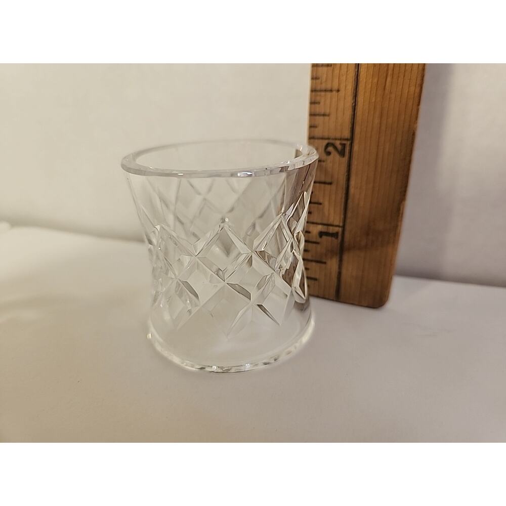 Waterford Napkin Rings Comeragh Vintage Crystal Waterford Napkin Holders - 4 - Picture 5 of 6